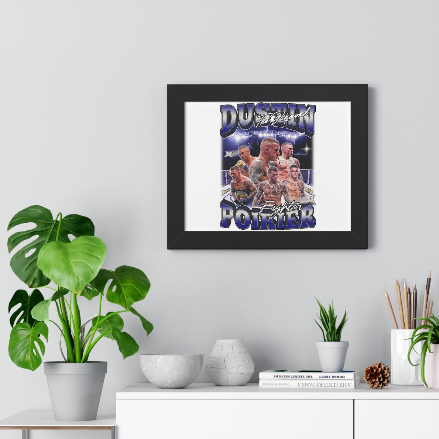 Kilted Out Fighters | Premium Dustin (The Diamond) Poirier Framed Horizontal Poster