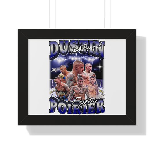 Kilted Out Fighters | Premium Dustin (The Diamond) Poirier Framed Horizontal Poster