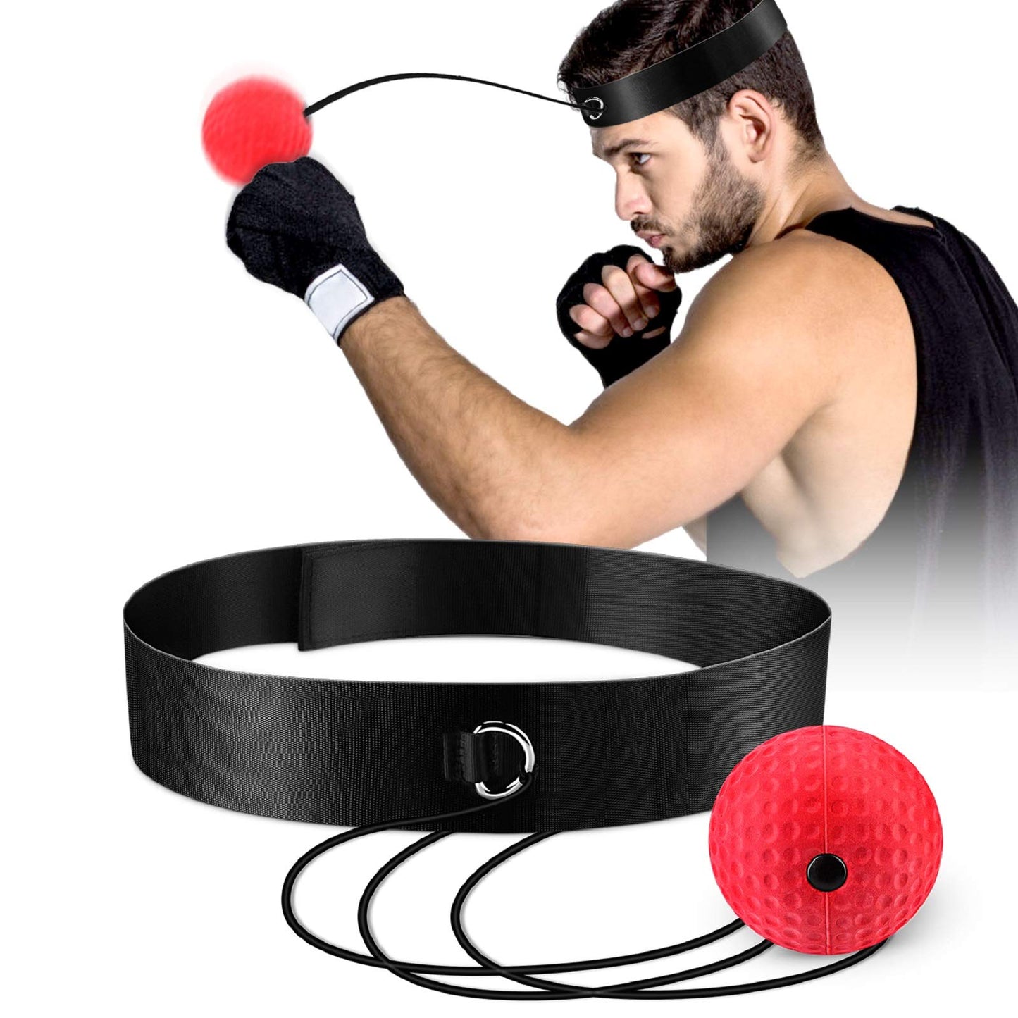 Speed Training Boxing Reflex Ball (Red)